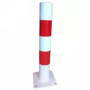 Słupek parkingowy blokujący U-12c | metalowy, 80 cm, na stopie